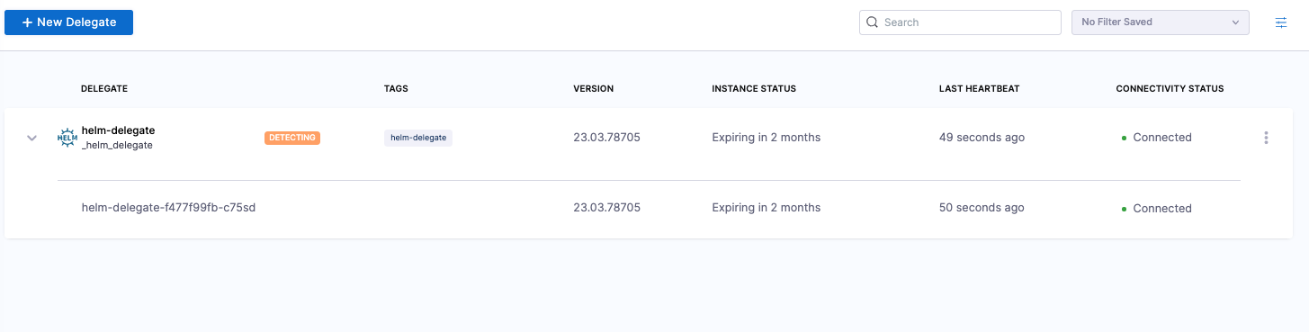 Detecting delegate