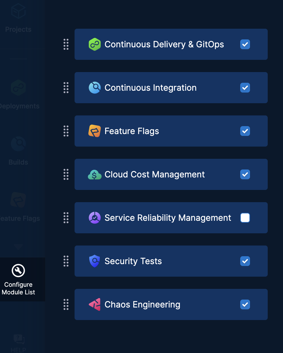 Reorder modules